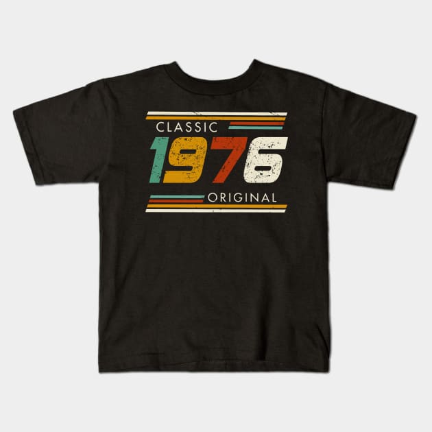 Classic 1976 Original Vintage Kids T-Shirt by Kontjo